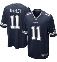 Men's Nike Dallas Cowboys #11 Cole Beasley Game Navy Blue Team Color NFL Jersey