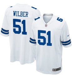 Men's Nike Dallas Cowboys #51 Kyle Wilber Game White NFL Jersey