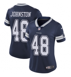 Women's Nike Dallas Cowboys #48 Daryl Johnston Elite Navy Blue Team Color NFL Jersey