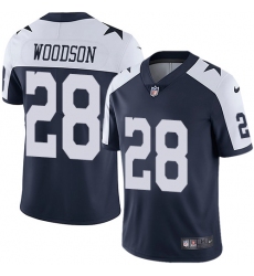 Youth Nike Dallas Cowboys #28 Darren Woodson Navy Blue Throwback Alternate Vapor Untouchable Limited Player NFL Jersey