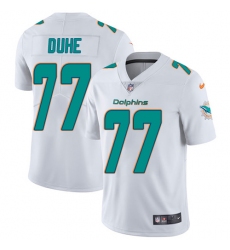 Youth Nike Miami Dolphins #77 Adam Joseph Duhe Elite White NFL Jersey