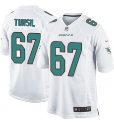 Men's Nike Miami Dolphins #67 Laremy Tunsil Game White NFL Jersey