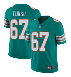 Youth Nike Miami Dolphins #67 Laremy Tunsil Aqua Green Alternate Vapor Untouchable Limited Player NFL Jersey