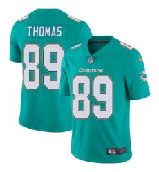 Youth Nike Miami Dolphins #89 Julius Thomas Aqua Green Team Color Vapor Untouchable Limited Player NFL Jersey