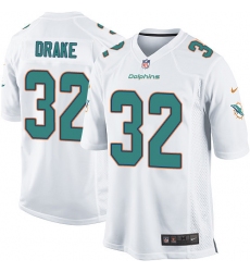 Men's Nike Miami Dolphins #32 Kenyan Drake Game White NFL Jersey