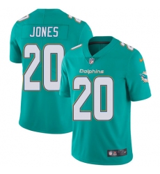 Youth Nike Miami Dolphins #20 Reshad Jones Elite Aqua Green Team Color NFL Jersey
