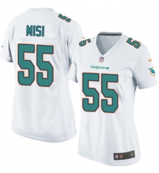 Women's Nike Miami Dolphins #55 Koa Misi Game White NFL Jersey