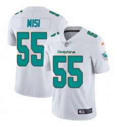 Youth Nike Miami Dolphins #55 Koa Misi Elite White NFL Jersey