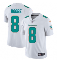 Men's Nike Miami Dolphins #8 Matt Moore White Vapor Untouchable Limited Player NFL Jersey