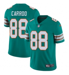 Men's Nike Miami Dolphins #88 Leonte Carroo Aqua Green Alternate Vapor Untouchable Limited Player NFL Jersey