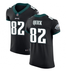 Men's Nike Philadelphia Eagles #82 Mike Quick Black Alternate Vapor Untouchable Elite Player NFL Jersey