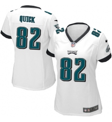 Women's Nike Philadelphia Eagles #82 Mike Quick Game White NFL Jersey