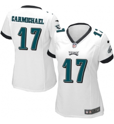 Women's Nike Philadelphia Eagles #17 Harold Carmichael Game White NFL Jersey