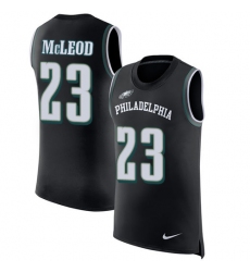 Men's Nike Philadelphia Eagles #23 Rodney McLeod Limited Black Rush Player Name & Number Tank Top NFL Jersey