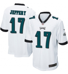 Men's Nike Philadelphia Eagles #17 Alshon Jeffery Game White NFL Jersey