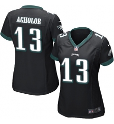 Women's Nike Philadelphia Eagles #13 Nelson Agholor Game Black Alternate NFL Jersey