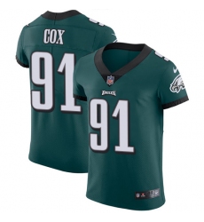 Men's Nike Philadelphia Eagles #91 Fletcher Cox Midnight Green Team Color Vapor Untouchable Elite Player NFL Jersey