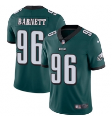 Men's Nike Philadelphia Eagles #96 Derek Barnett Midnight Green Team Color Vapor Untouchable Limited Player NFL Jersey