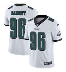 Men's Nike Philadelphia Eagles #96 Derek Barnett White Vapor Untouchable Limited Player NFL Jersey