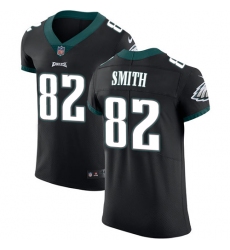 Men's Nike Philadelphia Eagles #82 Torrey Smith Black Alternate Vapor Untouchable Elite Player NFL Jersey