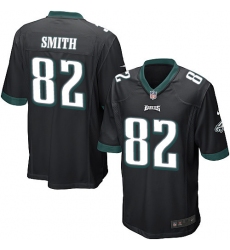 Men's Nike Philadelphia Eagles #82 Torrey Smith Game Black Alternate NFL Jersey