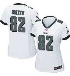 Women's Nike Philadelphia Eagles #82 Torrey Smith Game White NFL Jersey