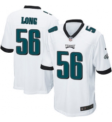 Men's Nike Philadelphia Eagles #56 Chris Long Game White NFL Jersey