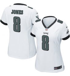Women's Nike Philadelphia Eagles #8 Donnie Jones Game White NFL Jersey