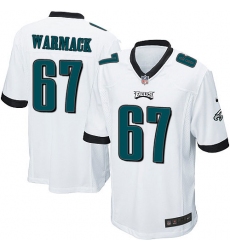 Men's Nike Philadelphia Eagles #67 Chance Warmack Game White NFL Jersey