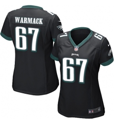 Women's Nike Philadelphia Eagles #67 Chance Warmack Game Black Alternate NFL Jersey