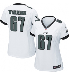 Women's Nike Philadelphia Eagles #67 Chance Warmack Game White NFL Jersey