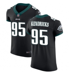 Men's Nike Philadelphia Eagles #95 Mychal Kendricks Black Alternate Vapor Untouchable Elite Player NFL Jersey
