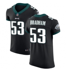 Men's Nike Philadelphia Eagles #53 Nigel Bradham Black Alternate Vapor Untouchable Elite Player NFL Jersey