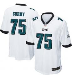 Men's Nike Philadelphia Eagles #75 Vinny Curry Game White NFL Jersey