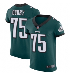 Men's Nike Philadelphia Eagles #75 Vinny Curry Midnight Green Team Color Vapor Untouchable Elite Player NFL Jersey
