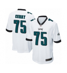 Men's Philadelphia Eagles #75 Vinny Curry Game White Football Jersey