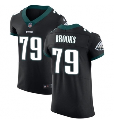 Men's Nike Philadelphia Eagles #79 Brandon Brooks Black Alternate Vapor Untouchable Elite Player NFL Jersey