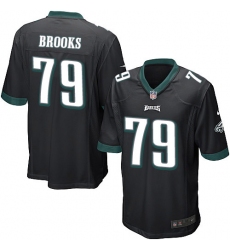 Men's Nike Philadelphia Eagles #79 Brandon Brooks Game Black Alternate NFL Jersey