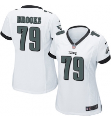 Women's Nike Philadelphia Eagles #79 Brandon Brooks Game White NFL Jersey