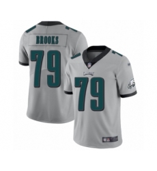 Youth Philadelphia Eagles #79 Brandon Brooks Limited Silver Inverted Legend Football Jersey