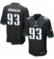 Men's Nike Philadelphia Eagles #93 Timmy Jernigan Game Black Alternate NFL Jersey