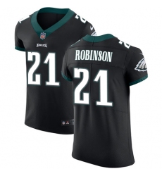 Men's Nike Philadelphia Eagles #21 Patrick Robinson Black Alternate Vapor Untouchable Elite Player NFL Jersey