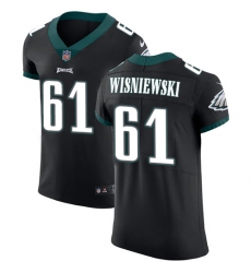 Men's Nike Philadelphia Eagles #61 Stefen Wisniewski Black Alternate Vapor Untouchable Elite Player NFL Jersey