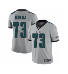 Men's Philadelphia Eagles #73 Isaac Seumalo Limited Silver Inverted Legend Football Jersey
