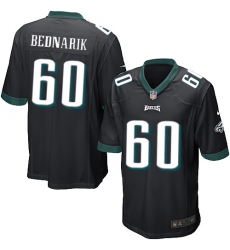 Men's Nike Philadelphia Eagles #60 Chuck Bednarik Game Black Alternate NFL Jersey