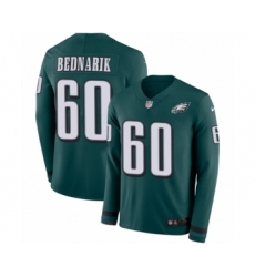 Youth Nike Philadelphia Eagles #60 Chuck Bednarik Limited Green Therma Long Sleeve NFL Jersey