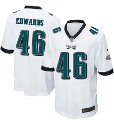 Men's Nike Philadelphia Eagles #46 Herman Edwards Game White NFL Jersey