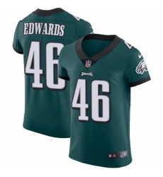 Men's Nike Philadelphia Eagles #46 Herman Edwards Midnight Green Team Color Vapor Untouchable Elite Player NFL Jersey