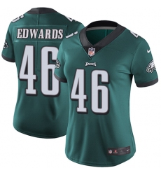 Women's Nike Philadelphia Eagles #46 Herman Edwards Midnight Green Team Color Vapor Untouchable Limited Player NFL Jersey
