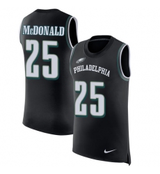 Men's Nike Philadelphia Eagles #25 Tommy McDonald Limited Black Rush Player Name & Number Tank Top NFL Jersey